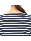 Women's Meridame II Striped Long Sleeve T-Shirt Marine Ecru - SAINT JAMES - BALAAN 8