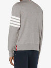 4 Bar Loopback Jersey Sweatshirt Light Grey - THOM BROWNE - BALAAN 5