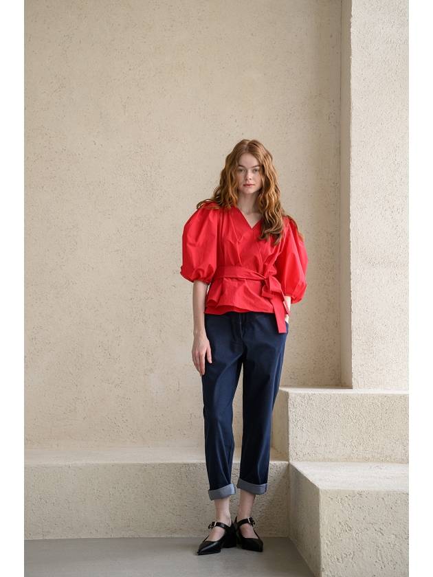 Caisienne Red Stitch Denim Pants_Blue - CAHIERS - BALAAN 1