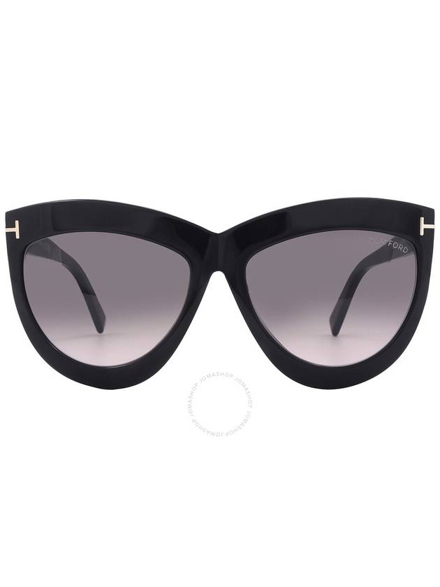 Tom Ford Doris Smoke Gradient Cat Eye Ladies Sunglasses FT1112 01B 59 - TOM FORD - BALAAN 1