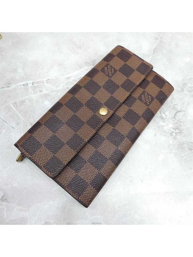 Lux You Damier Sarah Wallet Long - LOUIS VUITTON - BALAAN 4