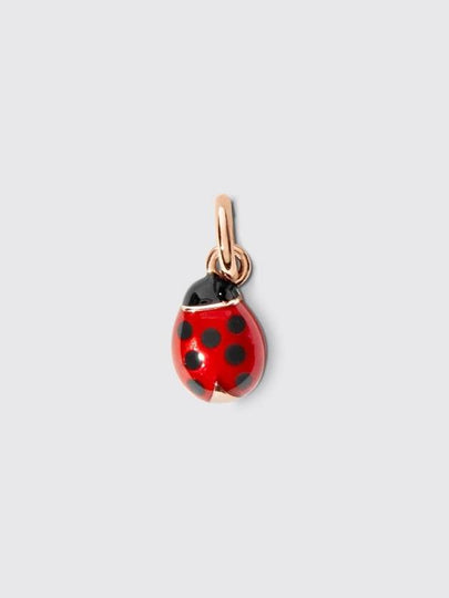 Ciondolo coccinella in oro rosa 9k e smalto rosso e nero. - DODO - BALAAN 2