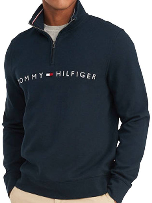 Lettering logo half zipup sweatshirt sweatshirt - TOMMY HILFIGER - BALAAN 2