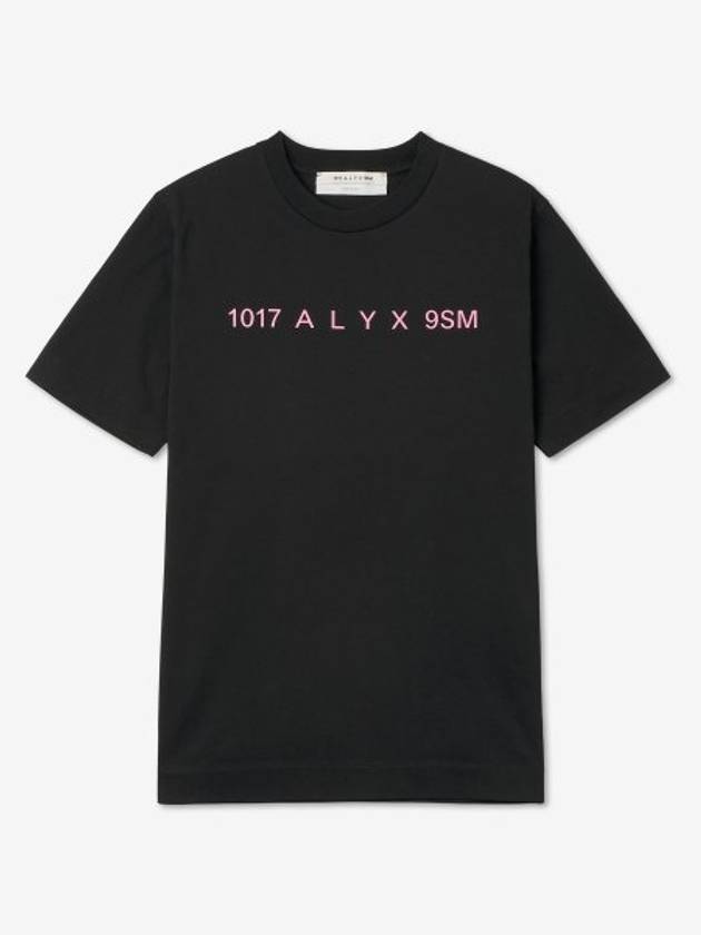 Logo Short Sleeve T-Shirt Pink Black - 1017 ALYX 9SM - BALAAN 2