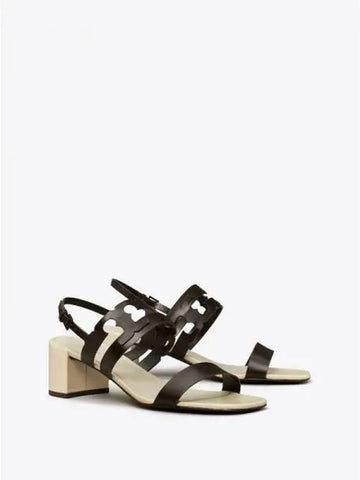 Cage heel sandals 50mm light cream domestic product - TORY BURCH - BALAAN 1