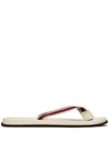 striped strap flip flops MZUNAVH315CGG53 - BRUNELLO CUCINELLI - BALAAN 1