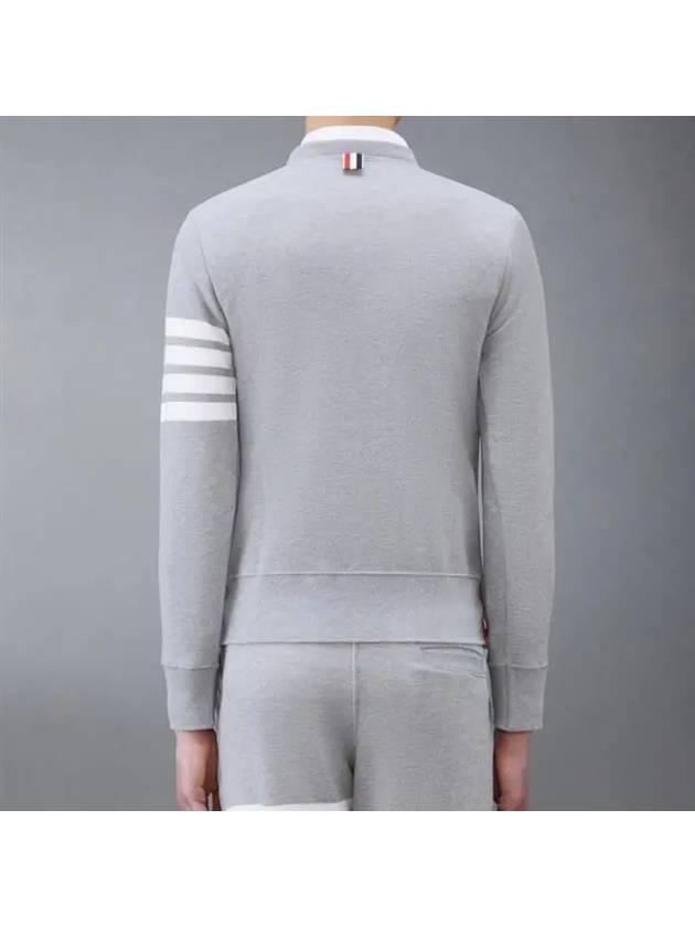 4 Bar Loopback Jersey Sweatshirt Light Grey - THOM BROWNE - BALAAN 5