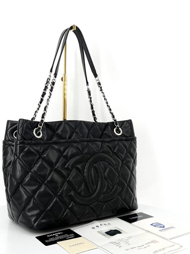 Caviar Timeless Shoulder Bag Black - CHANEL - BALAAN 3