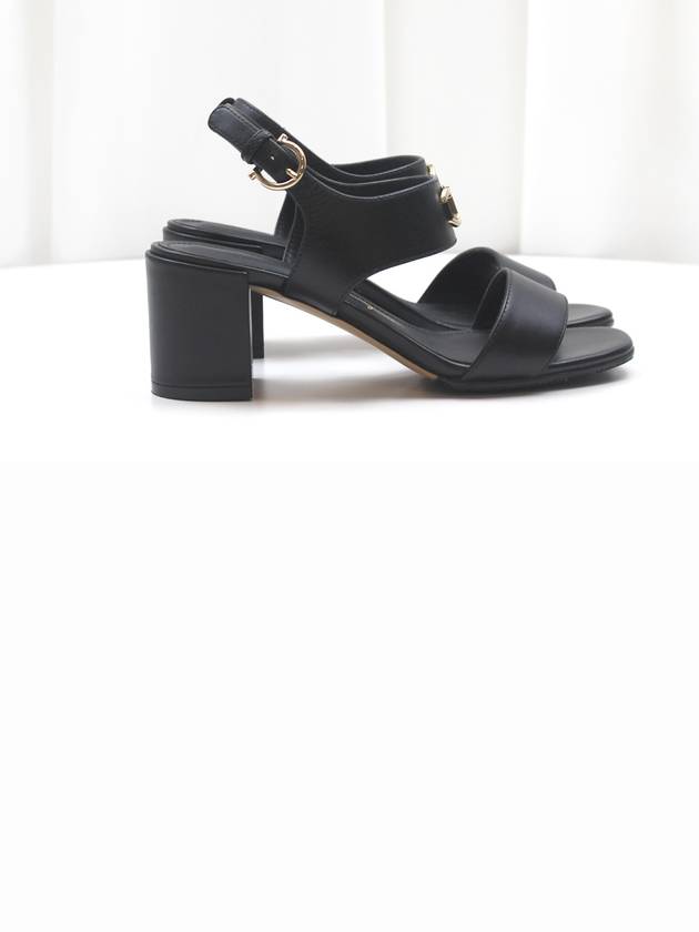 Ferragamo Black Kyla Heel Sandals Size 5 01C094 745433 - SALVATORE FERRAGAMO - BALAAN 4