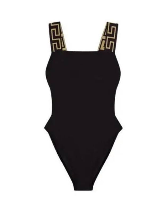 Greca Border Dress Swimsuit Black - VERSACE - BALAAN 2