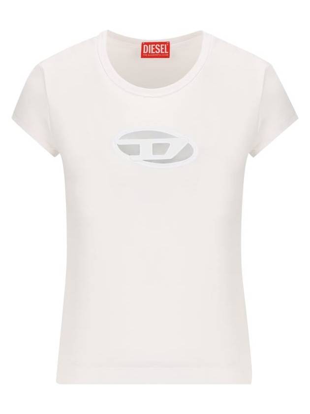 T Angie Peekaboo Logo Short Sleeve T-Shirt White - DIESEL - BALAAN 2