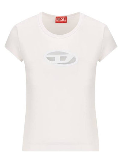 T Angie Peekaboo Logo Short Sleeve T-Shirt White - DIESEL - BALAAN 2