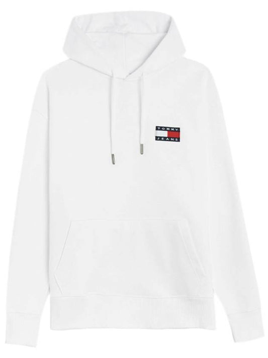 Tommy Jeans Logo Hoodie White - TOMMY HILFIGER - BALAAN 1