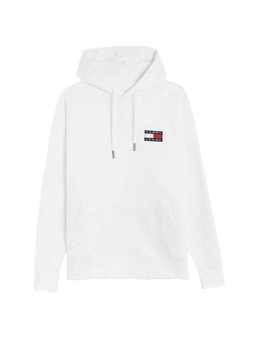 Tommy Jeans Logo Hoodie White - TOMMY HILFIGER - BALAAN 1