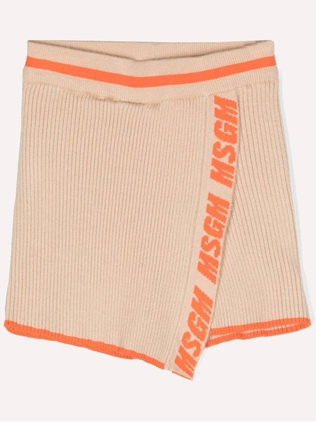 KIDS Knit Skirt Pants RIB KNITTED SKORT GIRL F3MSJGST071 3 COLOR - MSGM - BALAAN 5