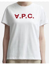 VPC Logo Organic Cotton Short Sleeve T-Shirt White - A.P.C. - BALAAN 3