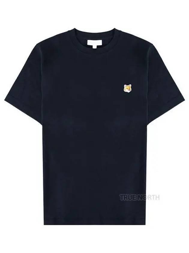 Fox Head Patch Classic Short Sleeve T-Shirt Ink Blue - MAISON KITSUNE - BALAAN 2