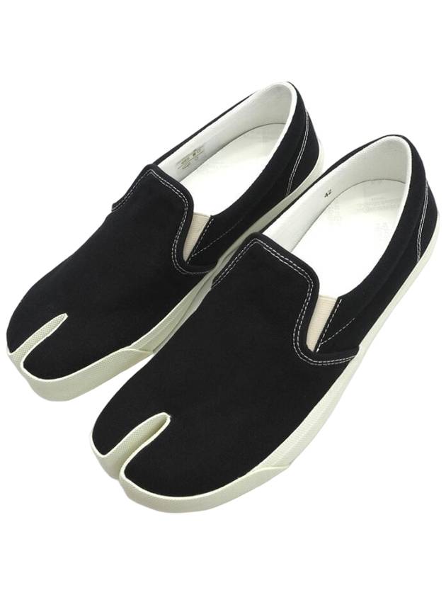 Men's Logo Stitch Tabi Slip-On Black - MAISON MARGIELA - BALAAN 2