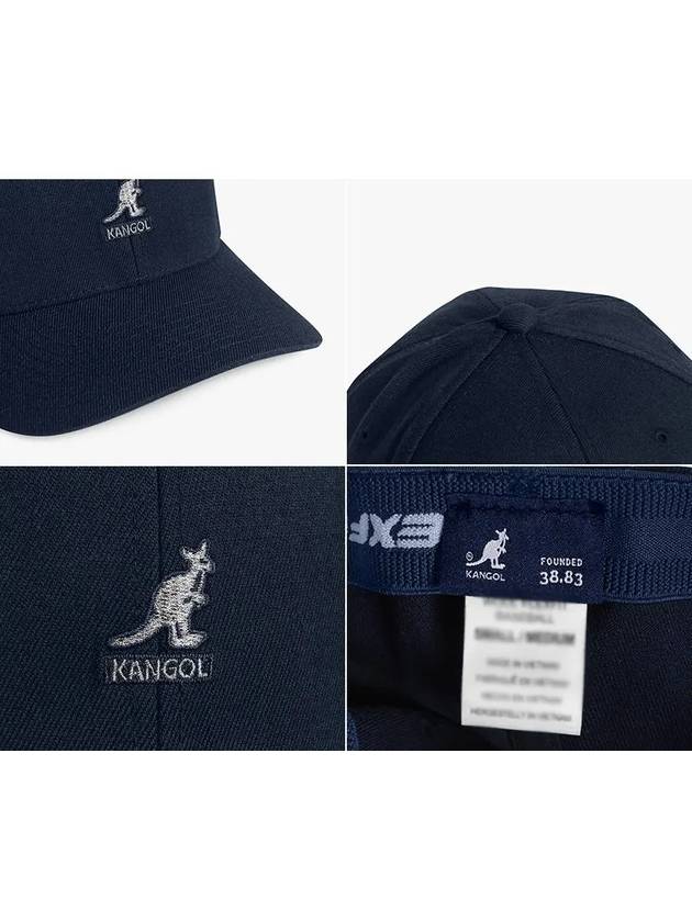 8650BC DK BLUE 8650 Wool Flex Fit Baseball Ball Cap - KANGOL - BALAAN 4