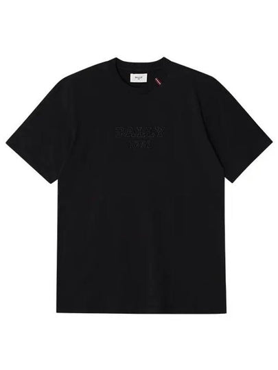 Logo Short Sleeve T-Shirt Black - BALLY - BALAAN 2