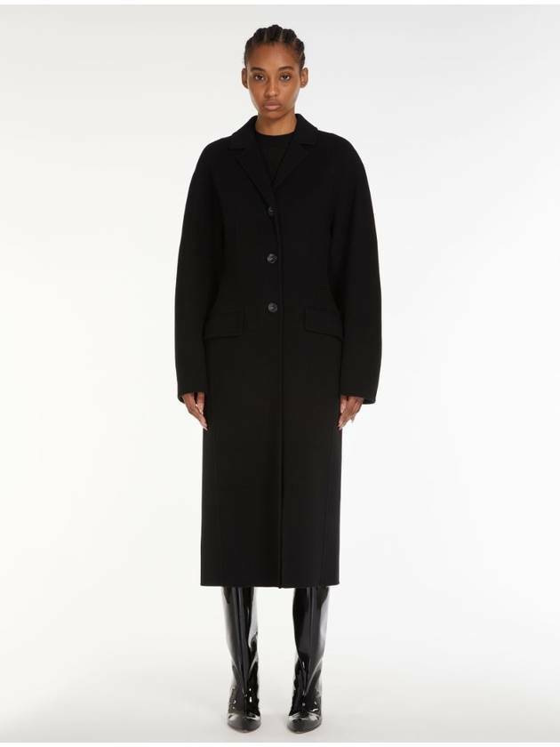 Evelyn Wool Single Coat Black - MAX MARA - BALAAN 5