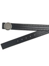 CD Circle Buckle Belt Black 4302RUVDQ - DIOR - BALAAN.