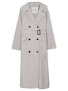 Atrench Water Repellent Trench Coat Ecru - MAX MARA - BALAAN 2