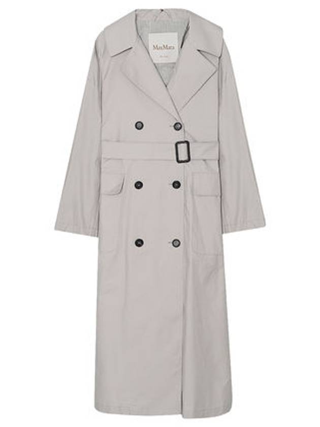 Atrench Water Repellent Trench Coat Ecru - MAX MARA - BALAAN 2