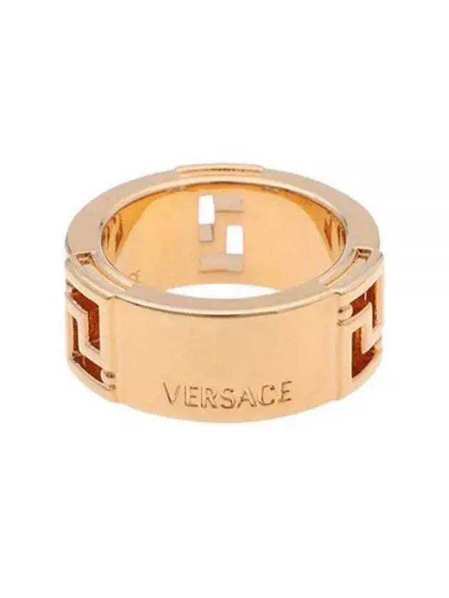 Greca Pattern Ring Gold - VERSACE - BALAAN 1