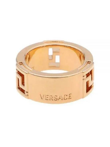 Greca Pattern Ring Gold - VERSACE - BALAAN 1