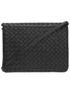 Intrecciato Flap Mini Cross Bag Black - BOTTEGA VENETA - BALAAN 2