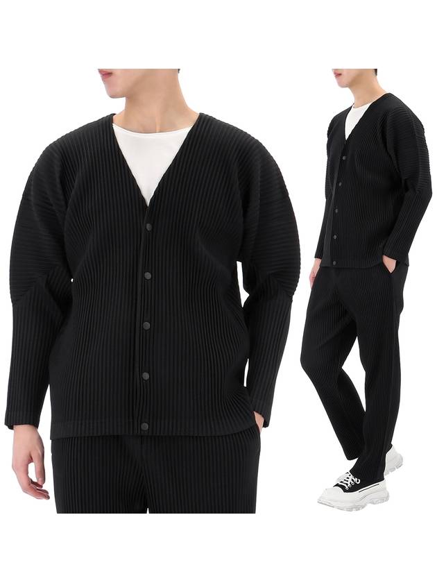 Pleats Cardigan Black - ISSEY MIYAKE - BALAAN 2