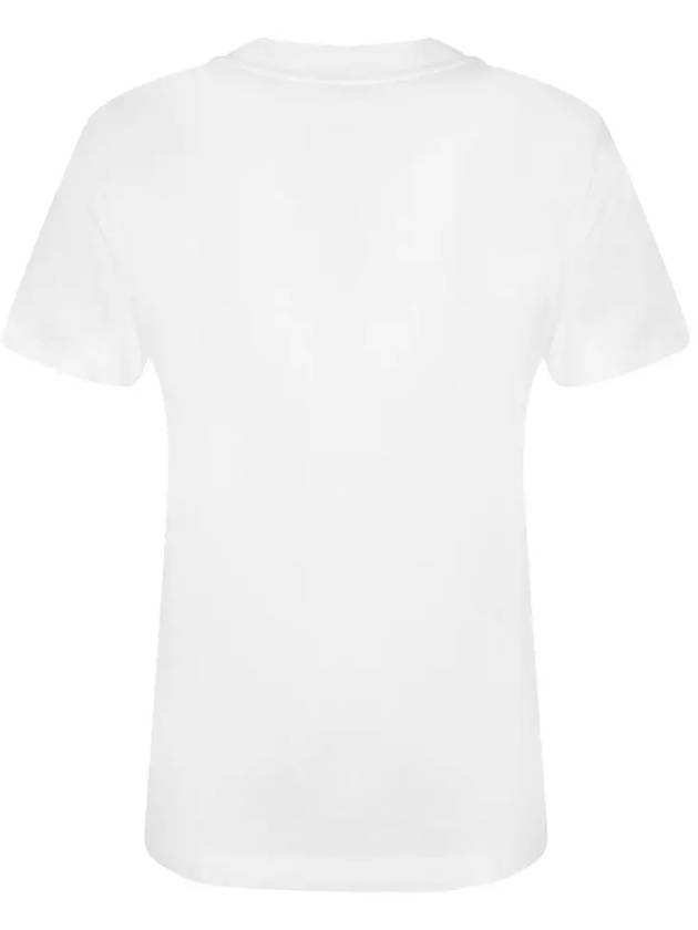 Crystal Logo Short Sleeve T-Shirt White - MONCLER - BALAAN 4