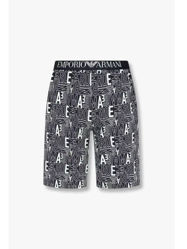 UNDERWEAR Men s Alphabet Logo Pattern Lounge Shorts Marine - EMPORIO ARMANI - BALAAN 1