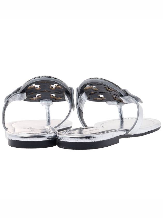 Women's Miller Flip Flops Silver - TORY BURCH - BALAAN 5