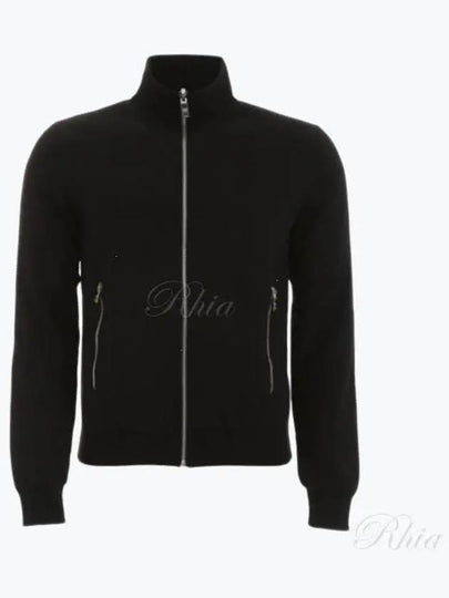 Reversible Wool Nylon Bomber Jacket Black - PRADA - BALAAN 2