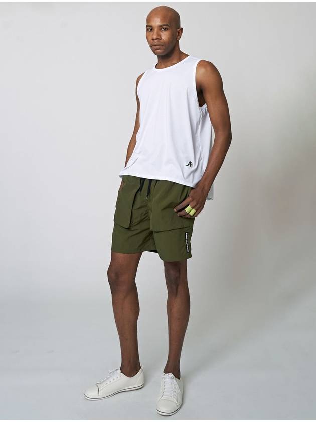 Volume Pocket Running Shorts Khaki - ATHPLATFORM - BALAAN 5