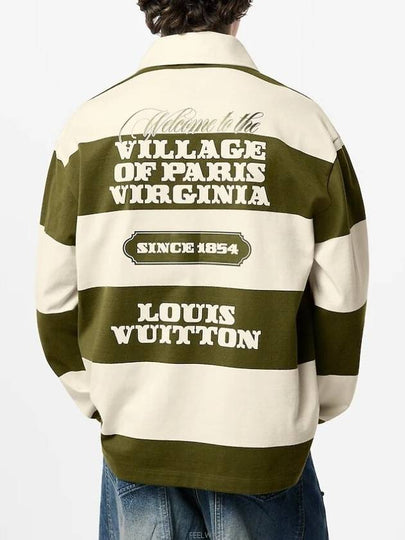 1AFWUB Long Sleeved Cotton Rugby Polo - LOUIS VUITTON - BALAAN 2