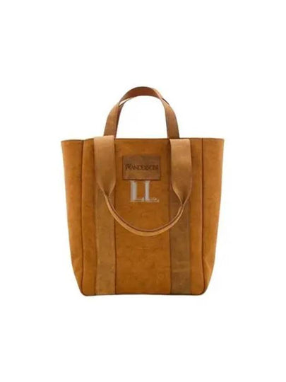 Workwear Logo Patch Top Handle Tote Bag Caramel - JW ANDERSON - BALAAN 2