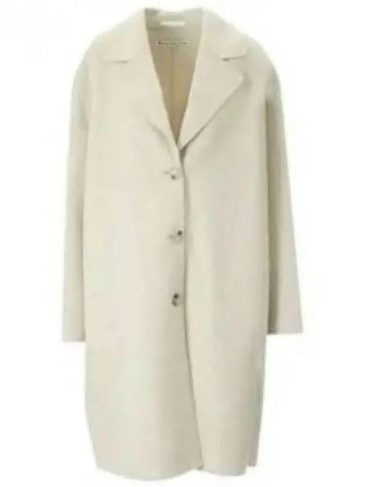 Button Wool Single Coat Beige - ACNE STUDIOS - BALAAN 2