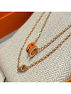 Necklace Mini PopAche Orange Rose Gold - HERMES - BALAAN 6