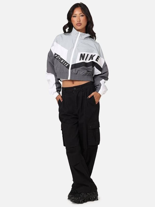 Women's Sportswear Woven Track Jacket Iron Grey - NIKE - BALAAN 3