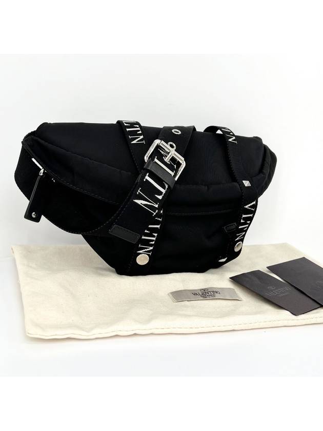 Logo nylon hip bag belt black RY2B0747 - VALENTINO - BALAAN 2