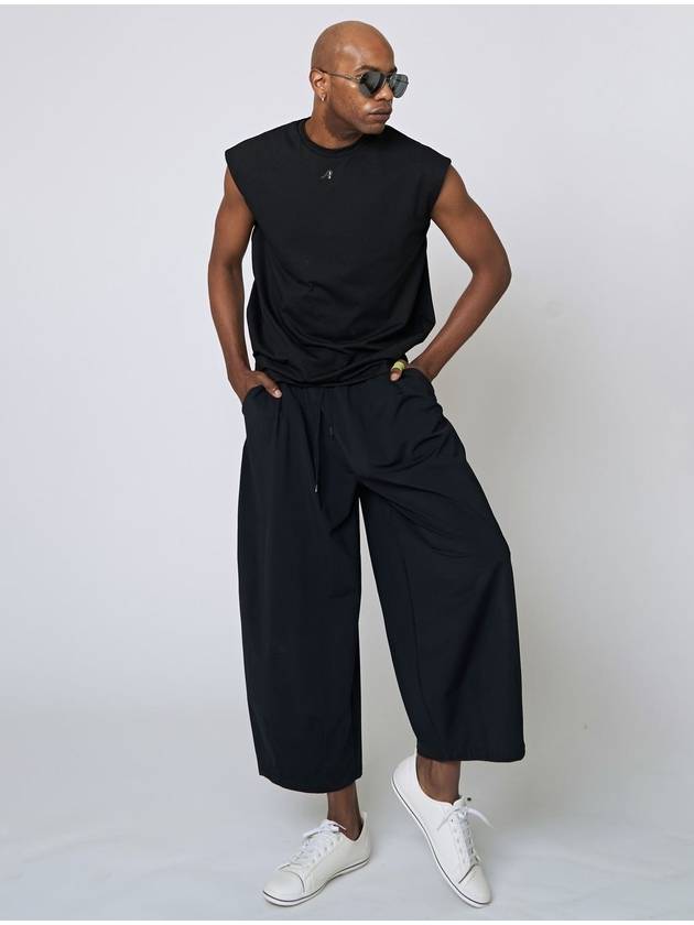 Tech Wide Pants Black - ATHPLATFORM - BALAAN 4