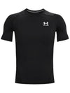 Men's Heart Gear Compression Short Sleeve T-Shirt Black - UNDER ARMOUR - BALAAN 1