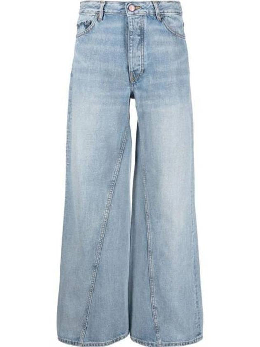 Women's Jozey Wide Jean Light Blue - GANNI - BALAAN 1