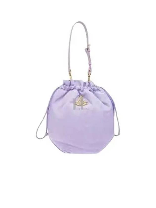 Moire Drawstring Bucket Shoulder Bag Purple - VIVIENNE WESTWOOD - BALAAN 2