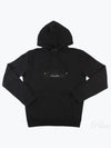 Signature Logo Hooded Top Black - SAINT LAURENT - BALAAN 2