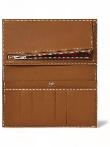 Citizen Twill Men's Long Wallet Zipper Evercolor Gold - HERMES - BALAAN 1