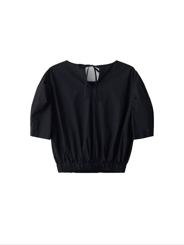 Rev shirring half blouse black - LESEIZIEME - BALAAN 10